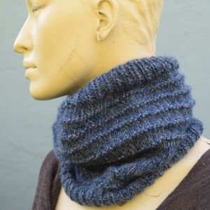 Handmade Alpaca Knitted Snood Scarf